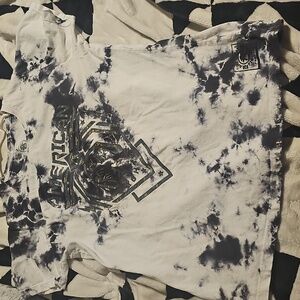 American Fighter Tie-Dye T-Shirt - Black & White
